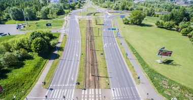 Pomiędzy przystankiem Żegrze I a rondem Żegrze powstanie przewiązka, na które będą mogły zawracać tramwaje fot. M2STUDIO www.m2studio.pl