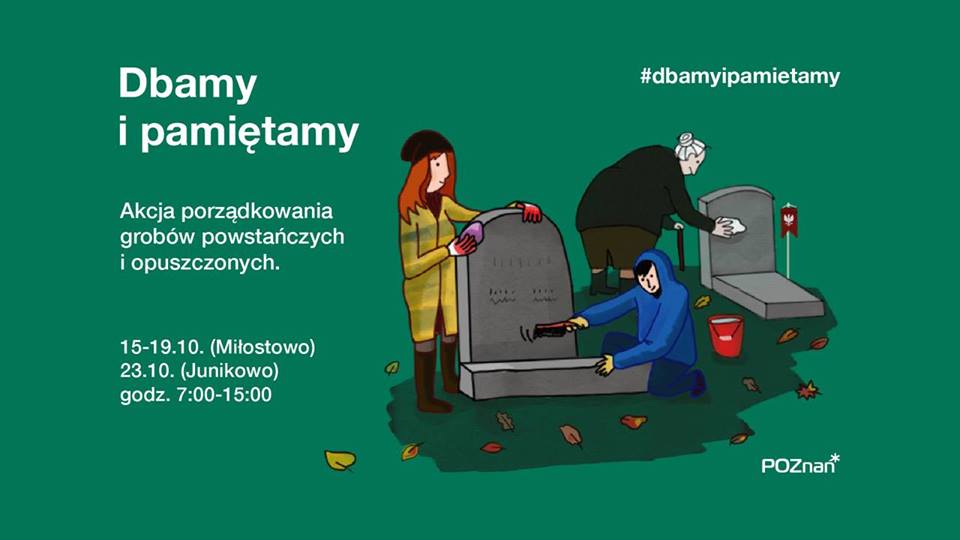 Miasto Poznań zaprasza do wzięcia udziału w akcji "Dbamy i Pamiętamy" - grafika artykułu