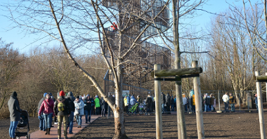 Wieża widokowa na poznańskich szachtach została uroczyście otwarta