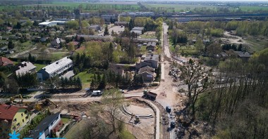 Budowa ronda u zbiegu ulic: Piwnej, Stalowej i Kobylepole wkracza w kolejną fazę fot. PIM