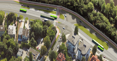 Wizualizacje koncepcji budowy II etapu trasy tramwajowej na Naramowive