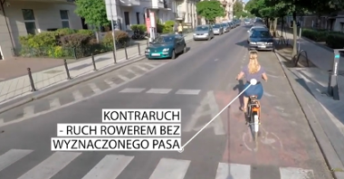 Kontraruch rowerowy umożliwia rowerzystom jazdę "pod prąd" na jezdniach jednokierunkowych