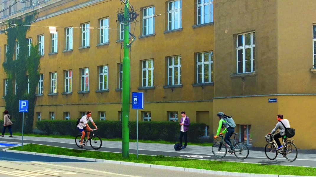 Rozpoczęła się realizacja kolejnego etapu budowy dróg rowerowych wzdłuż ul. Grunwaldzkiej