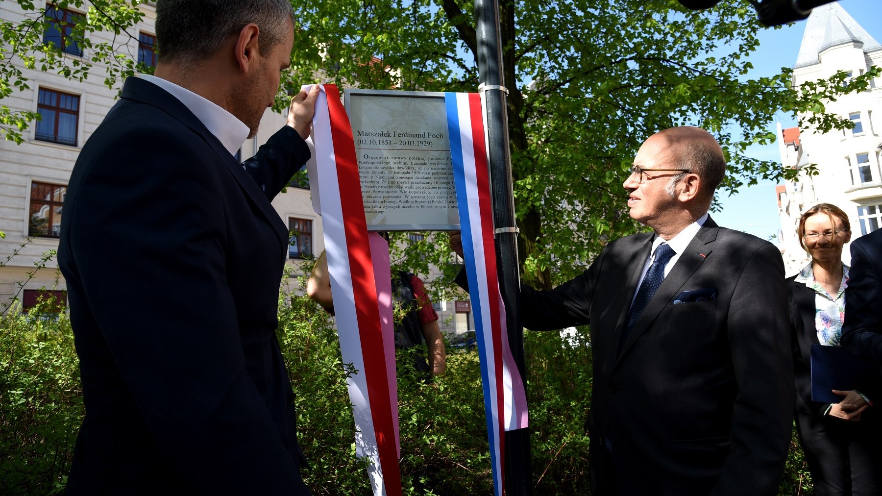 Skwer u zbiegu ulic Matejki i Wyspiańskiego zyskał nowego patrona - został nim marszałek Ferdynand Foch