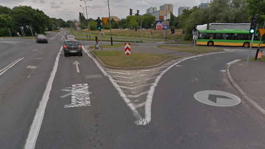 ul. Naramowicka/ Lechicka, źródło: https://www.google.pl/maps
