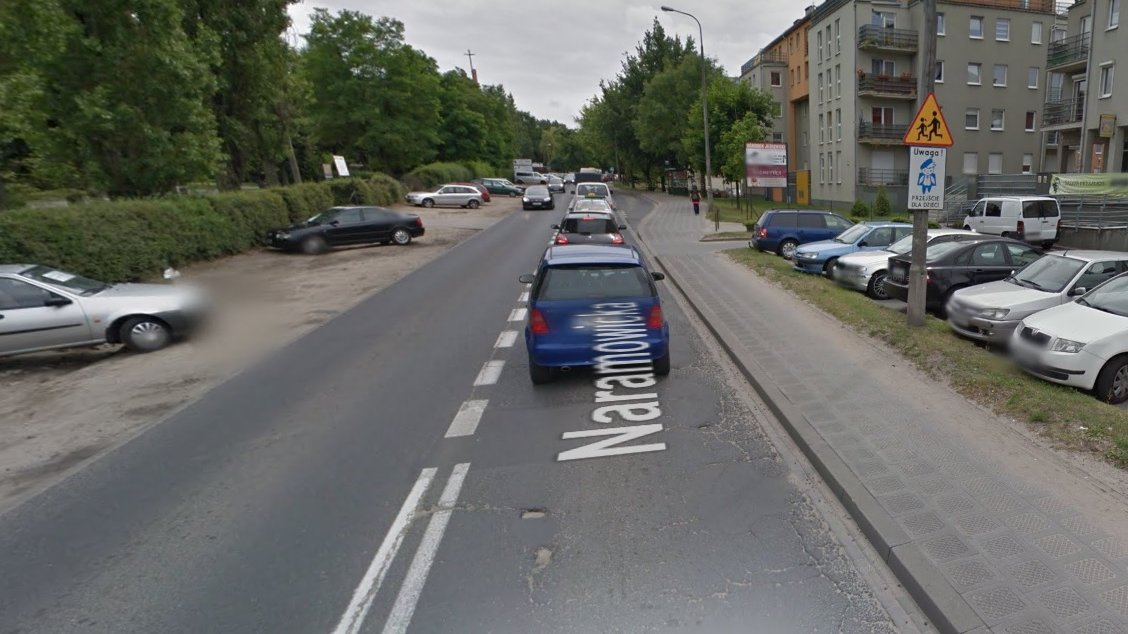 ul. Naramowicka, źródło: Google Maps