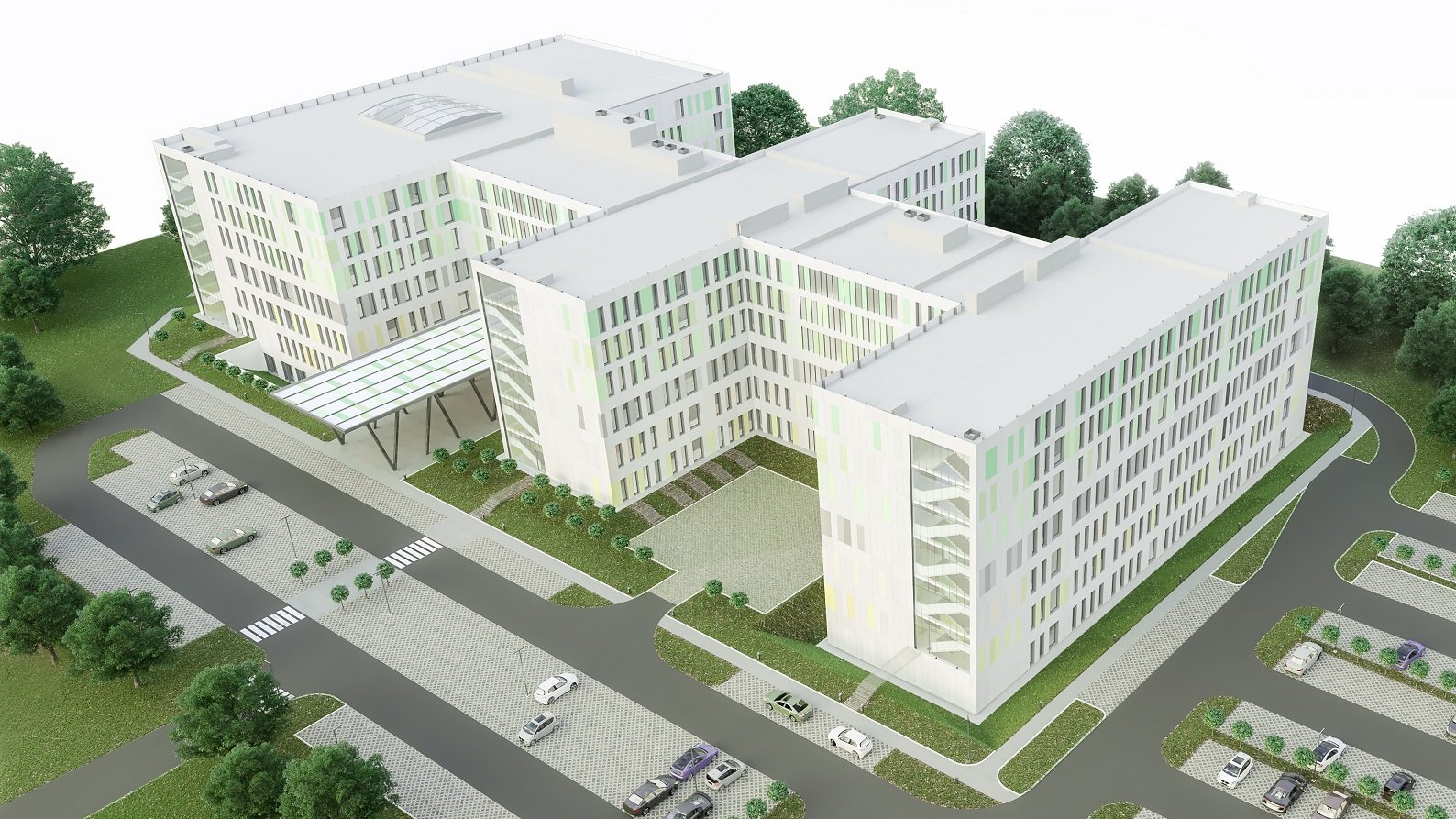 Wielkopolskie Centrum Zdrowia Dziecka w Poznaniu/wizualizacja Industria Project Sp. z o.o