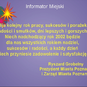 ŻYCZENIA NOWOROCZNE