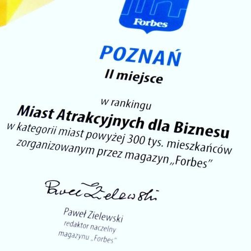 Poznań atrakcyjny dla biznesu