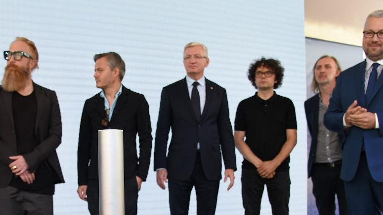 Prezydent Jacek Jaśkowiak podczas ceremonii - Nowy Rynek