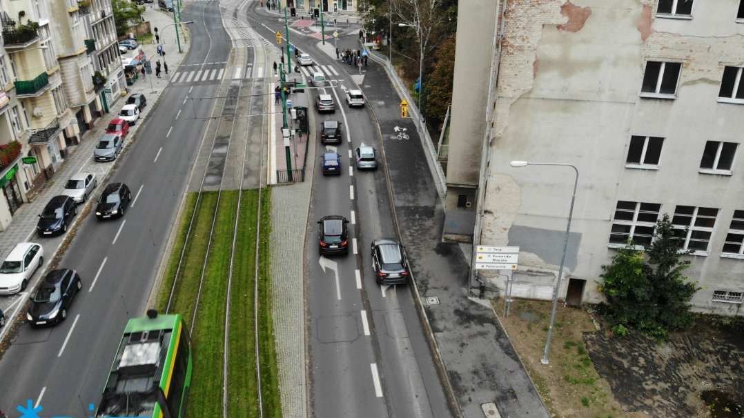Kolejny odcinek drogi rowerowej wzdłuż Grunwaldzkiej oddany do użytku