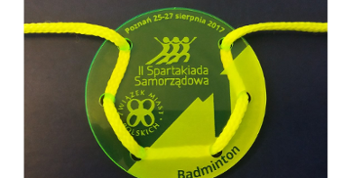 II Spartakiada Samorządowa - medal za I miejsce w_Badmintonie