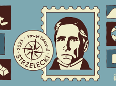 The Days of Paweł Edmund Strzelecki Graphic with the image of Edmund Strzelecki and the inscription "2025 Paweł Edmund Strzelecki"