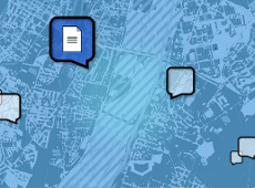 Grafika. Fragment mapy miasta.