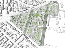 Grafika. Propozycja zagospodarowania terenu wg projektu mpzp.