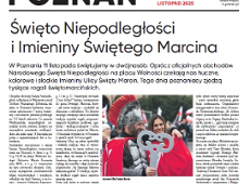 Listopadowy "Senioralny Poznań" Pierwsza strona gazety "Senioralny Poznań"