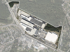 "Strefa przemysłowa w rejonie ulic Bałtyckiej i Warszawskiej" - granica opracowania projektu mpzp