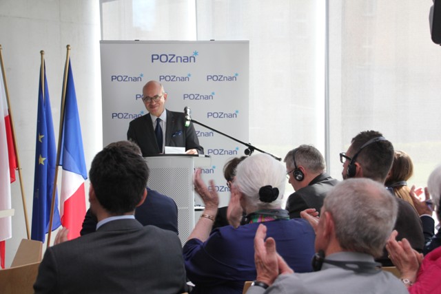 Spotkanie w Bramie Poznania, wystąpienie Ambasadora Francji w Polsce