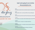 Na grafice promującej cykl warsztatów "S.O.S. dla głowy - jak zadbać o siebie w pracy pod presją" w centralnej części znajduje się ozdobny, ręcznie stylizowany napis "S.O.S. dla głowy" w kolorach pomarańczowym i szarym. Tuż pod nim widnieje hasło przewodnie cyklu: "jak zadbać o siebie w pracy pod presją" oraz dokładna informacja o czasie trwania wydarzenia: "16 lipca - 26 sierpnia 2025 / 17:00 - 20:00".