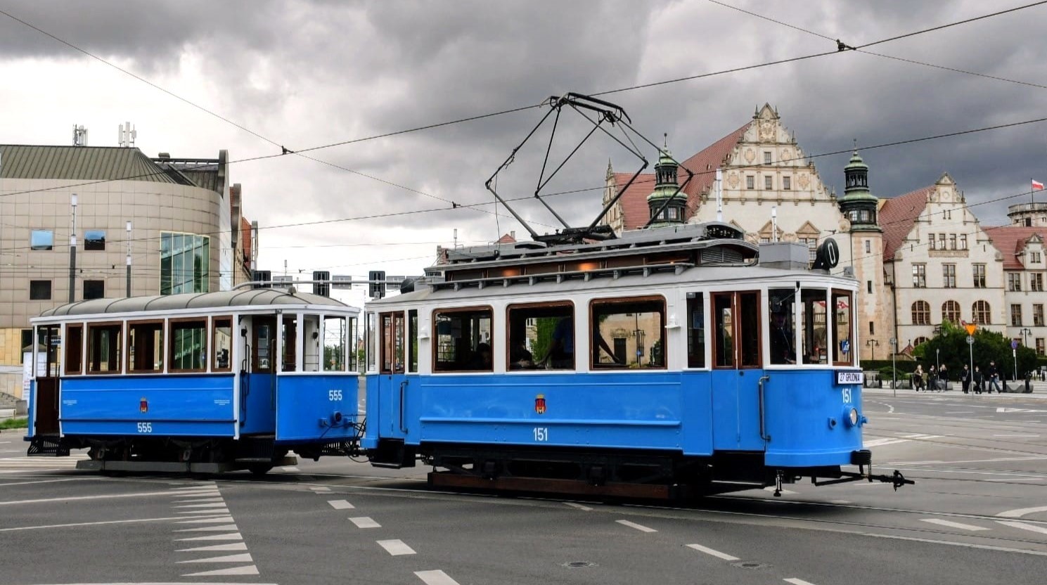 W niedzielę na linię turystyczną wyjedzie skład wagonów z Krakowa fot. MPK Niebieski tramwaj z Krakowa
