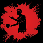 tenis stołowy - grafika