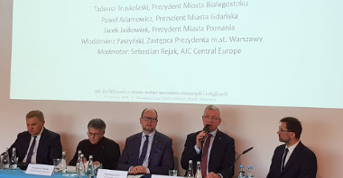 Jacek Jaśkowiak, prezydent Poznania, wziął udział w międzynarodowym seminarium "NIE dla NIEnawiści"