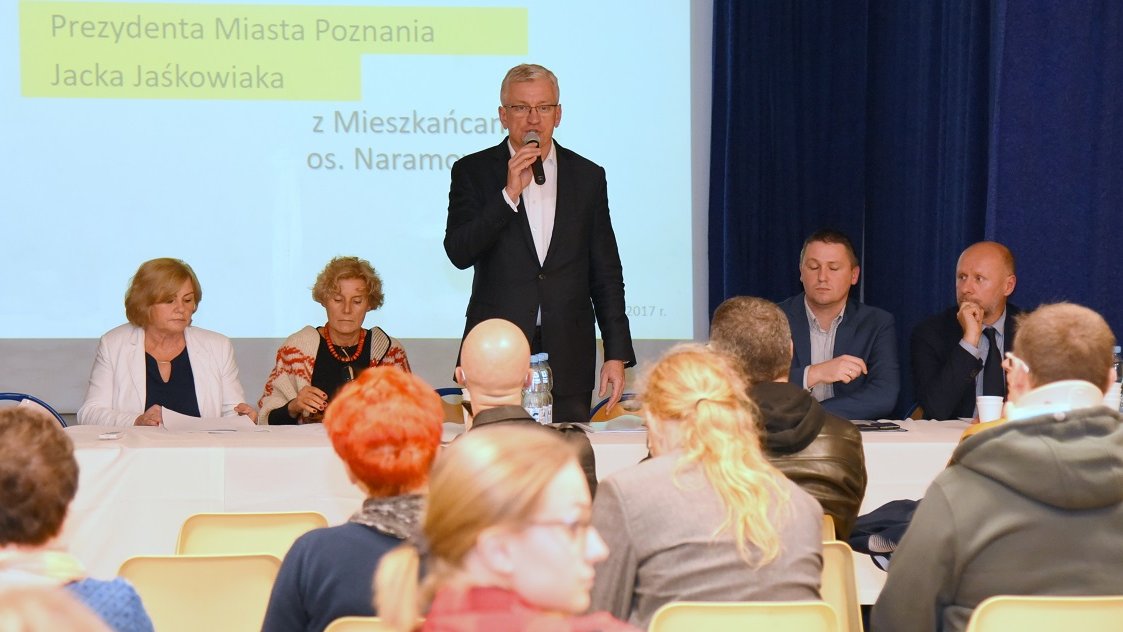 Prezydent Jacek Jaśkowiak spotkał się z mieszkańcami Naramowic