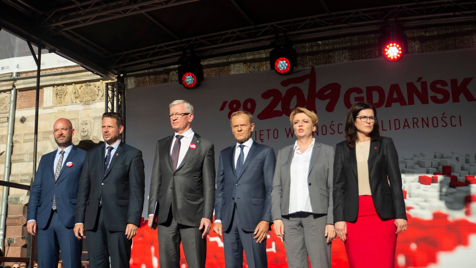 Prezydent Poznania wziął udział w wiecu na Długim Targu
