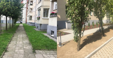 Tak zmieniło się podwórko przy ul. Kossaka 4-6/ fot. wspólnota mieszkaniowa
