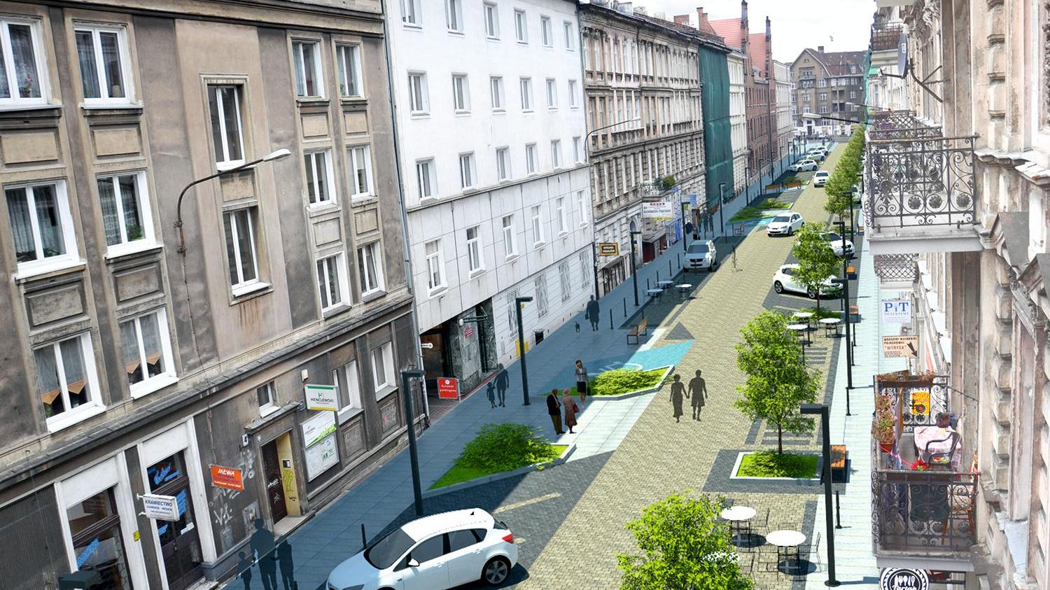 Wizualizacja przebudowy ulic Taczaka i Garncarskiej