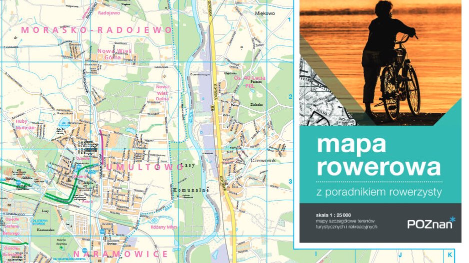 Mapa rowerowa z poradnikiem rowerzysty