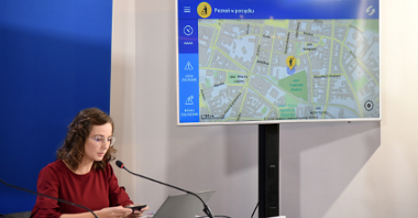 Możliwości aplikacji "Poznań w porządku" zaprezentowano podczas konferencji prasowej w UMP.