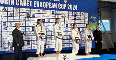 Hanna Zaitseva z medalem Pucharu Europy Kadetek w judo w Samorinie