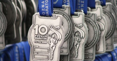 Medale pamiątkowe Poznańskiego Maratonu