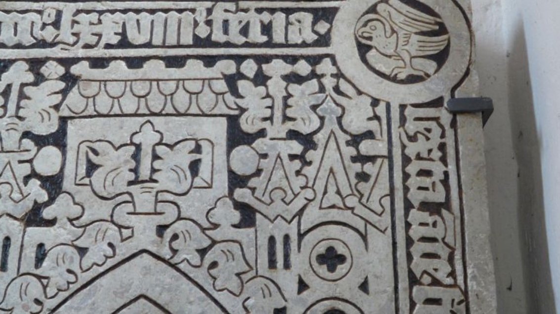 Medieval Tombstone recreated by AMU chemists (after renovation) - photo: AMU