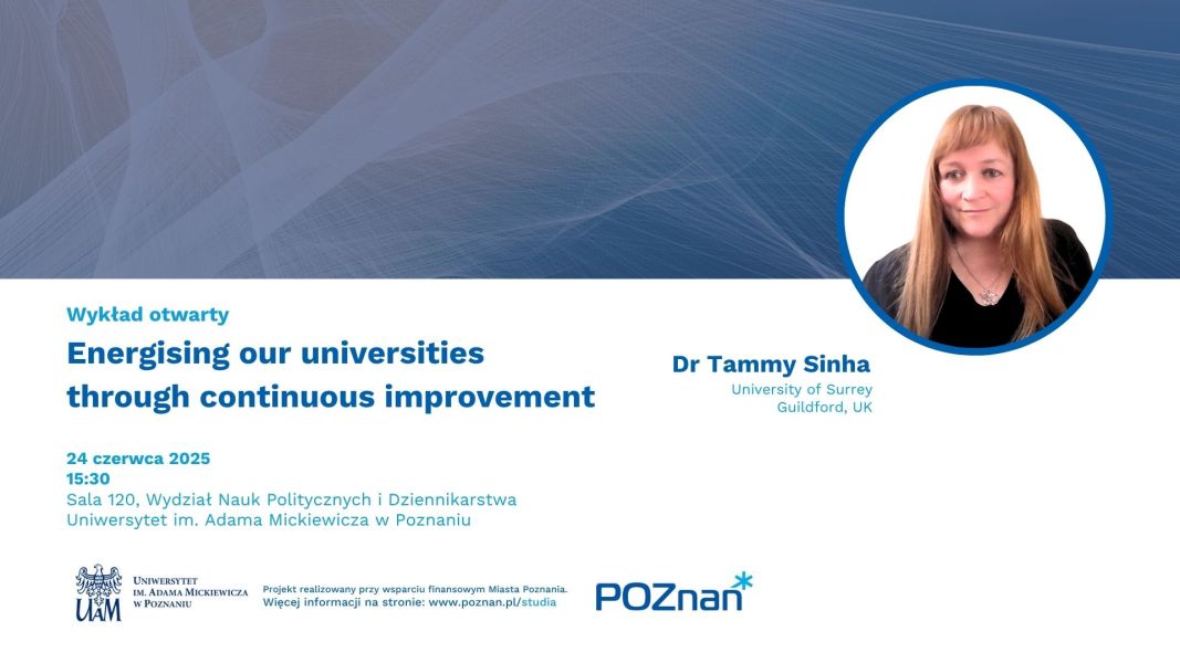 Dr Tammi Sinha on a light background a photograph of a woman and information about the lecture also included