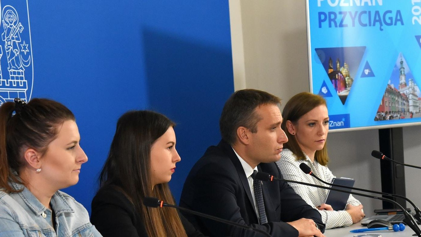 Konferencja prasowa na temat kampanii "Poznań przyciąga"