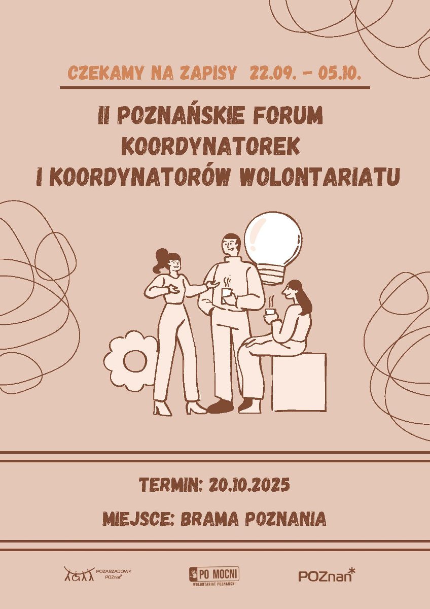 Zapisy przyjmowane są przez formularz online do 5 października plakat informujący o wydarzeniu, informacje o wydarzeniu zawarte sa również w treści newsa