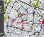 Grafika - mapka ze schematem organizacji ruchu
