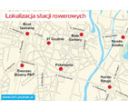 Lokalizacje stacji rowerowych