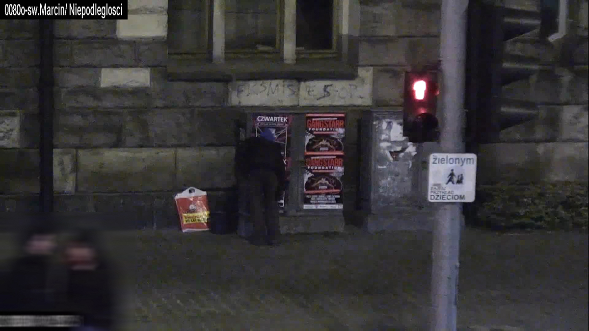 Kolejny wandal ujęty