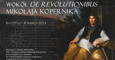 The poster depicts Nicolaus Copernicus and information about the exhibition.