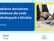 Bezpłatne doradztwo podatkowe dla osób pochodzących z Ukrainy