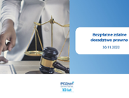Bezpłatne telefoniczne doradztwo prawne - 30.11.2022