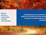 Kalendarium bezpłatnych szkoleń, wykładów i doradztwa biznesowego - Październik 2023