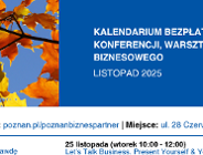 Kalendarium bezpłatnych wydarzeń biznesowych - listopad 2025