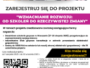 Projekt "Wzmacnianie rozwoju: od szkoleń biznesowych do rzeczywistej zmiany"