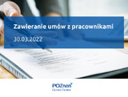 Zawieranie umów z pracownikami