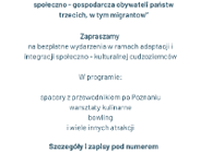 "Zintegrowani w Poznaniu - wsparcie i integracja społeczno-gospodarcza obywateli państw trzecich, w tym migrantów"