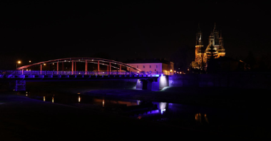 Most Jordana oświetlony, zdj. Marta Barejko-Wróbel
